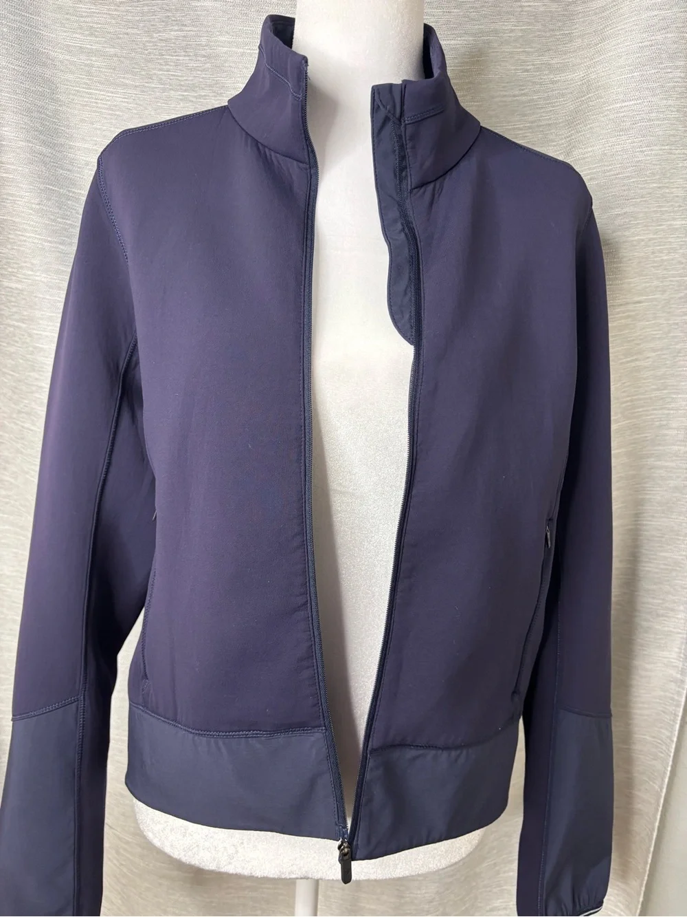 lululemon athletica blue Zip-Up Bomber Jacket